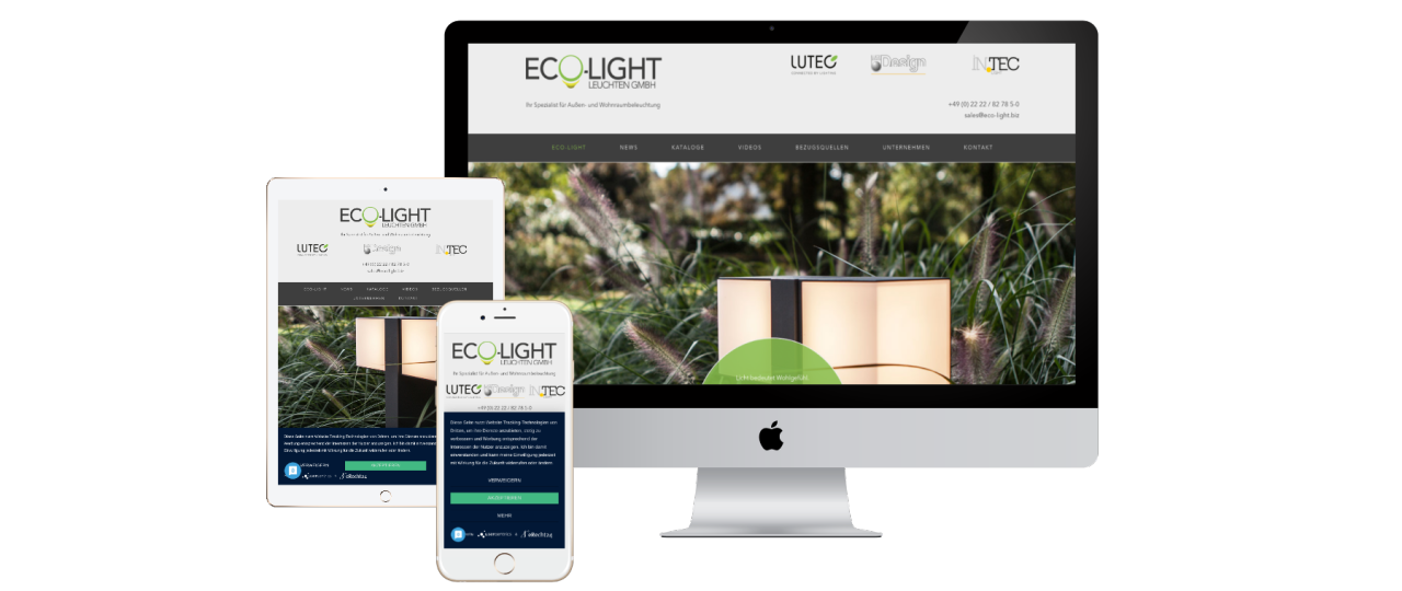 Neue Internetpräsenz für die Ecolight GmbH - Alfter